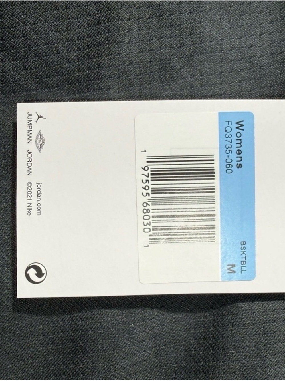 NWT women Jordan Black Mesh Tank with White Swoosh Details - Picture 2 of 6